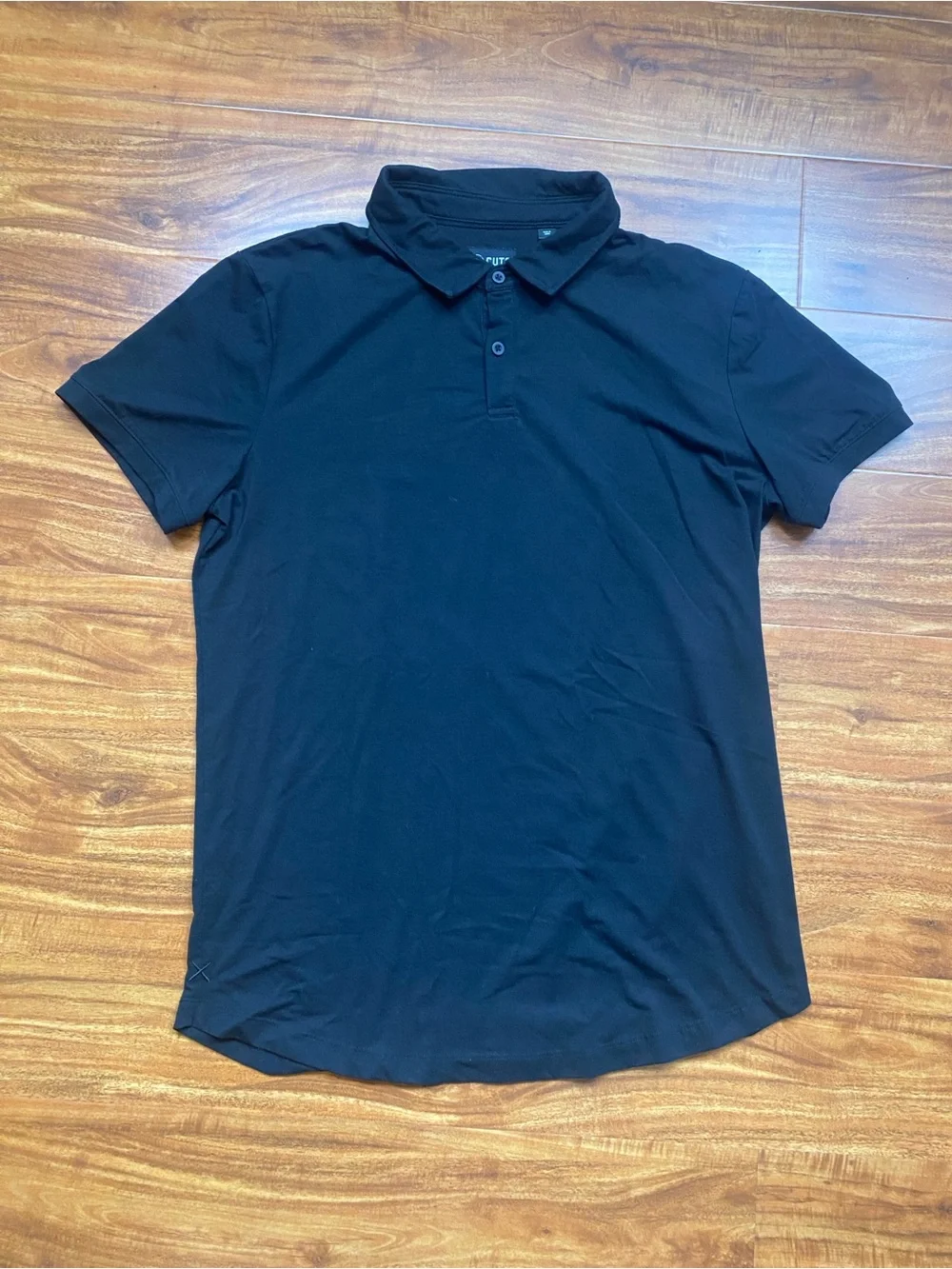 Cuts Men's Black Pyca Pro Soft Short Sleeve Polo Shirt Size Large Golf Casual